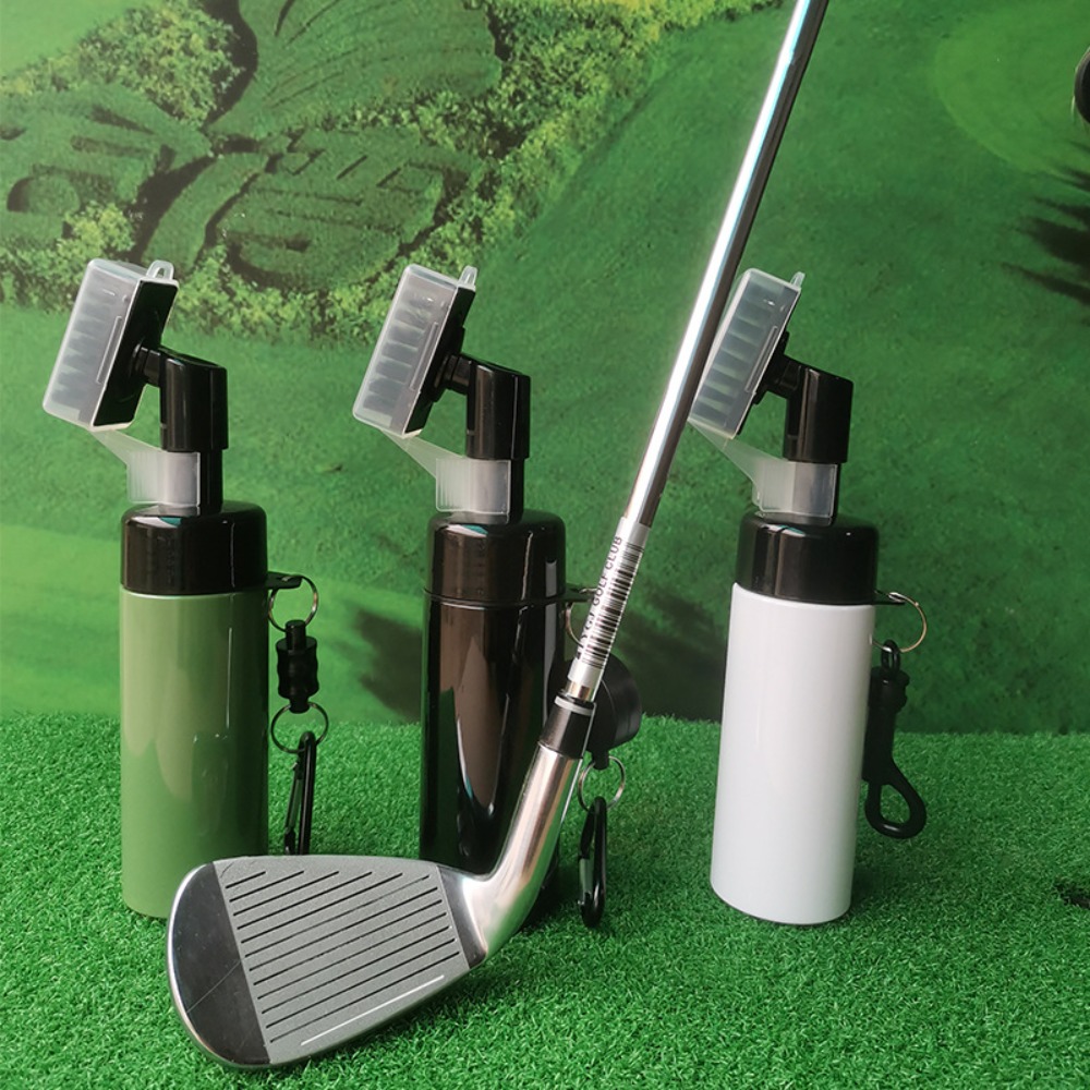 Golf Equipment Brands - แปรงทำความสะอาดไม้กอล์ฟมืออาชีพพร้อมอุปกรณ์ทำความสะอาดกล้องสเปรย์กันรั่วสำหรับทำความสะอาดกอล์ฟ