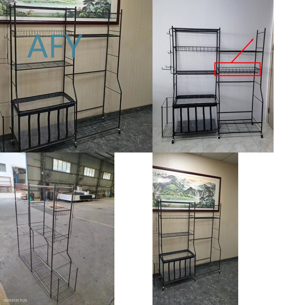 Golf Equipment Garage Storage - ชั้นวางเก็บลูกกอล์ฟสำหรับจัดเก็บอุปกรณ์กีฬาแบบพกพา ชั้นวางแบบปรับได้พร้อมล้อสำหรับบ้าน โรงรถ และยิม