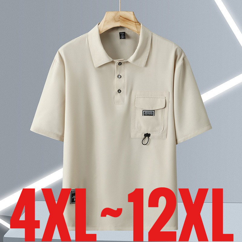 Golf Equipment Brands - เสื้อโปโลลำลองผู้ชายไซส์ใหญ่พิเศษ 12XL แขนสั้น สำหรับเล่นกอล์ฟ ไซส์ใหญ่พิเศษ 6xl
