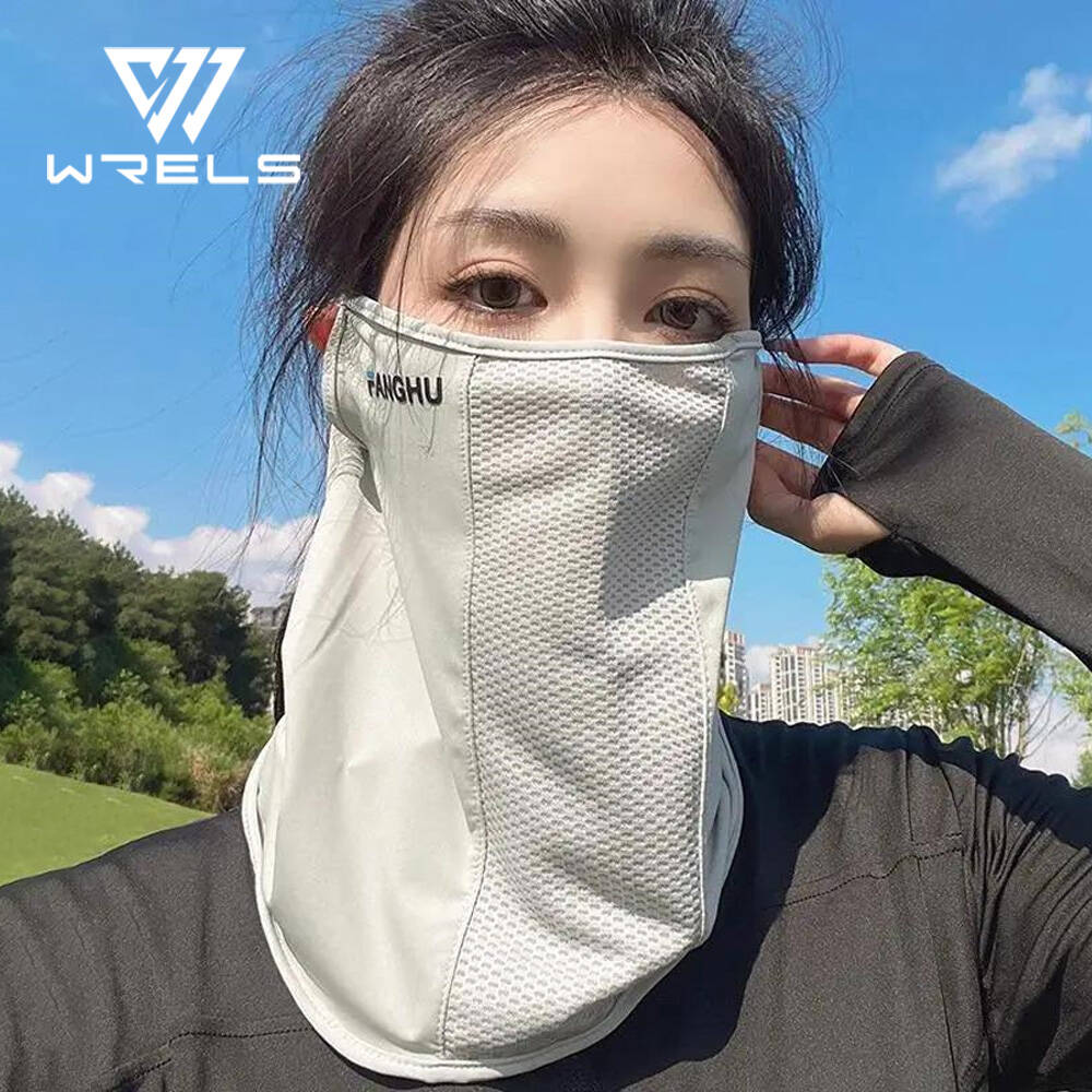 Golf Equipment Women - หน้ากากป้องกันแสงแดดตาข่ายระบายอากาศหูห่วงหน้ากากยืดหยุ่นครีมกันแดดป้องกันรังสียูวีใบหน้าครอบคลุมบางระบายอากาศกีฬาคอสนับแข้ง