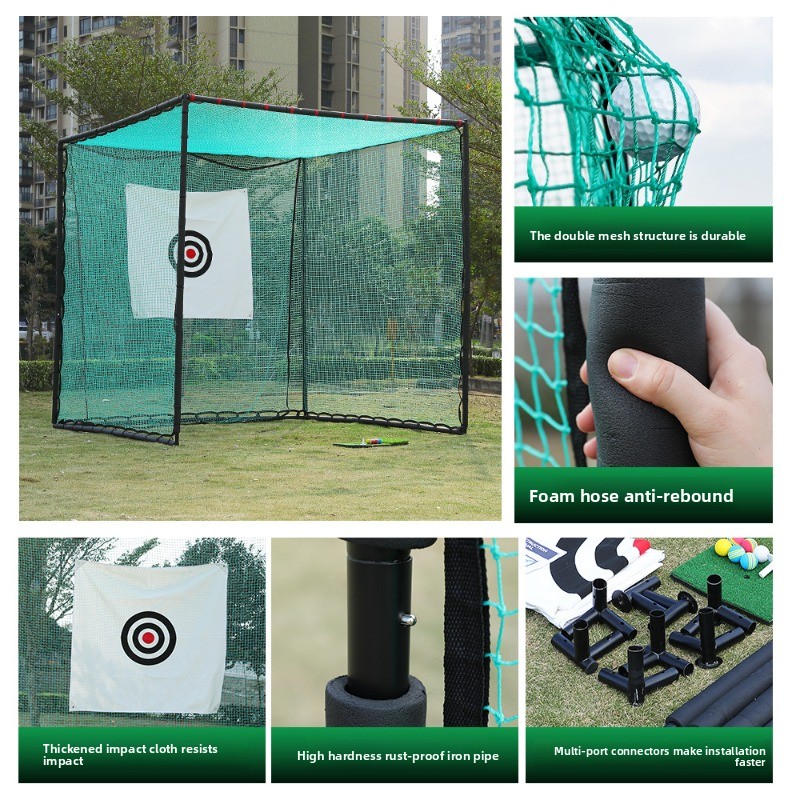 ตาข่ายซ้อมกอล์ฟ 3 ม. x 3 ม., ต - X Golf Equipment บทวิจารณ์และราคา
