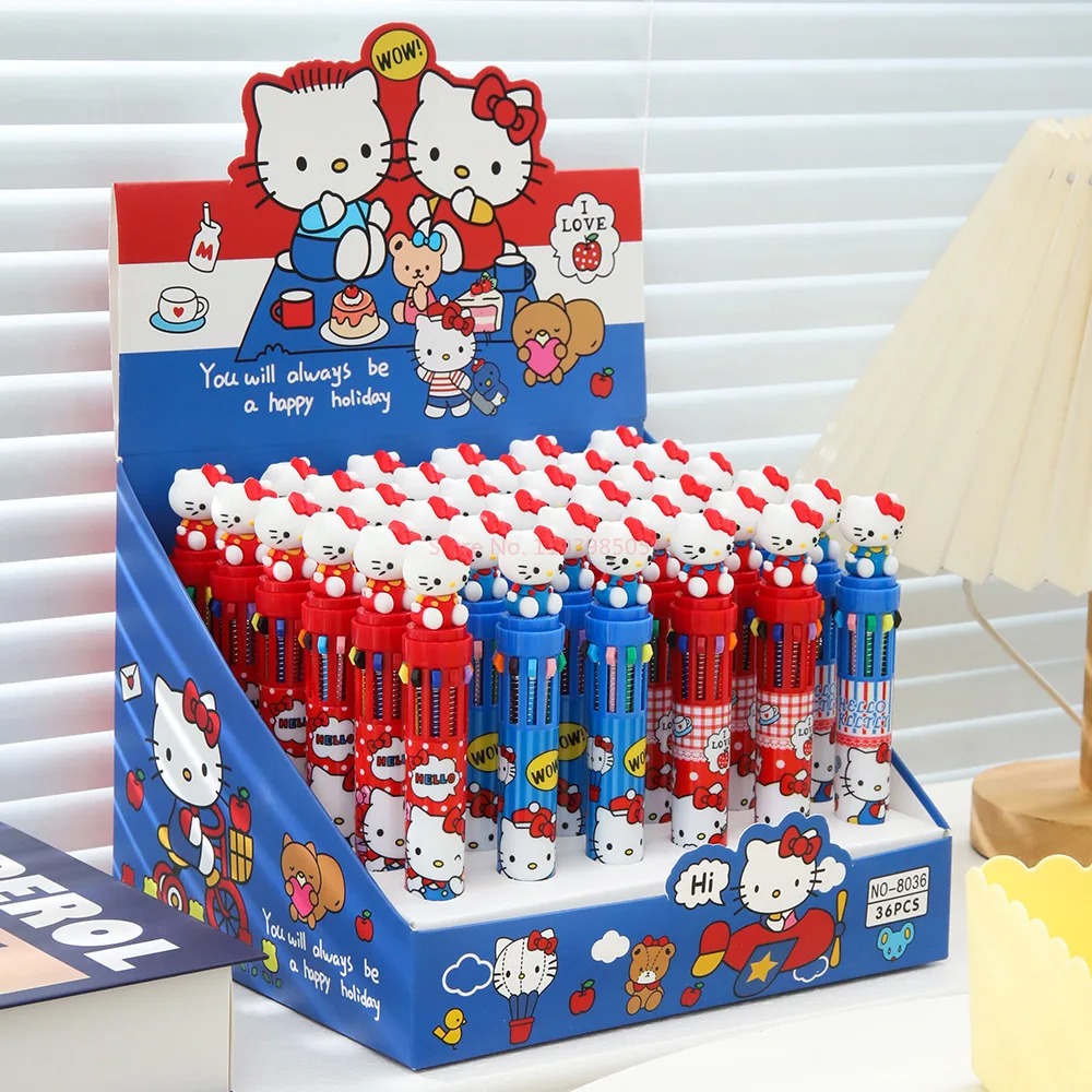 ปากกาลูกลื่นแบบกด 10 สี ลายการ - Ball Marker Set บทวิจารณ์และราคา