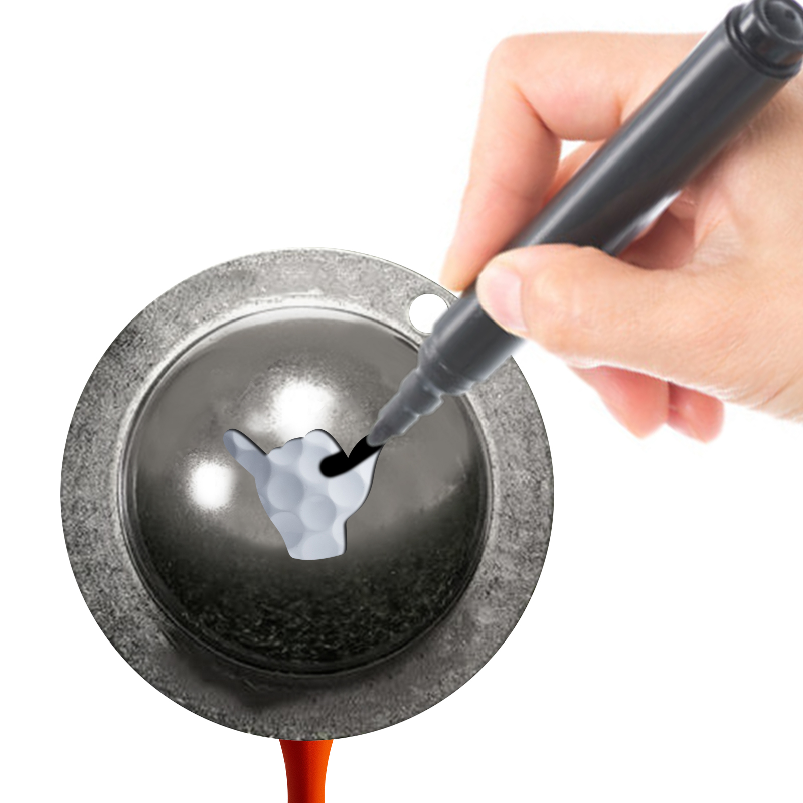 แบบพกพาทนทาน1Pcs Golf Ball Lin - Ball Marker Set บทวิจารณ์และราคา