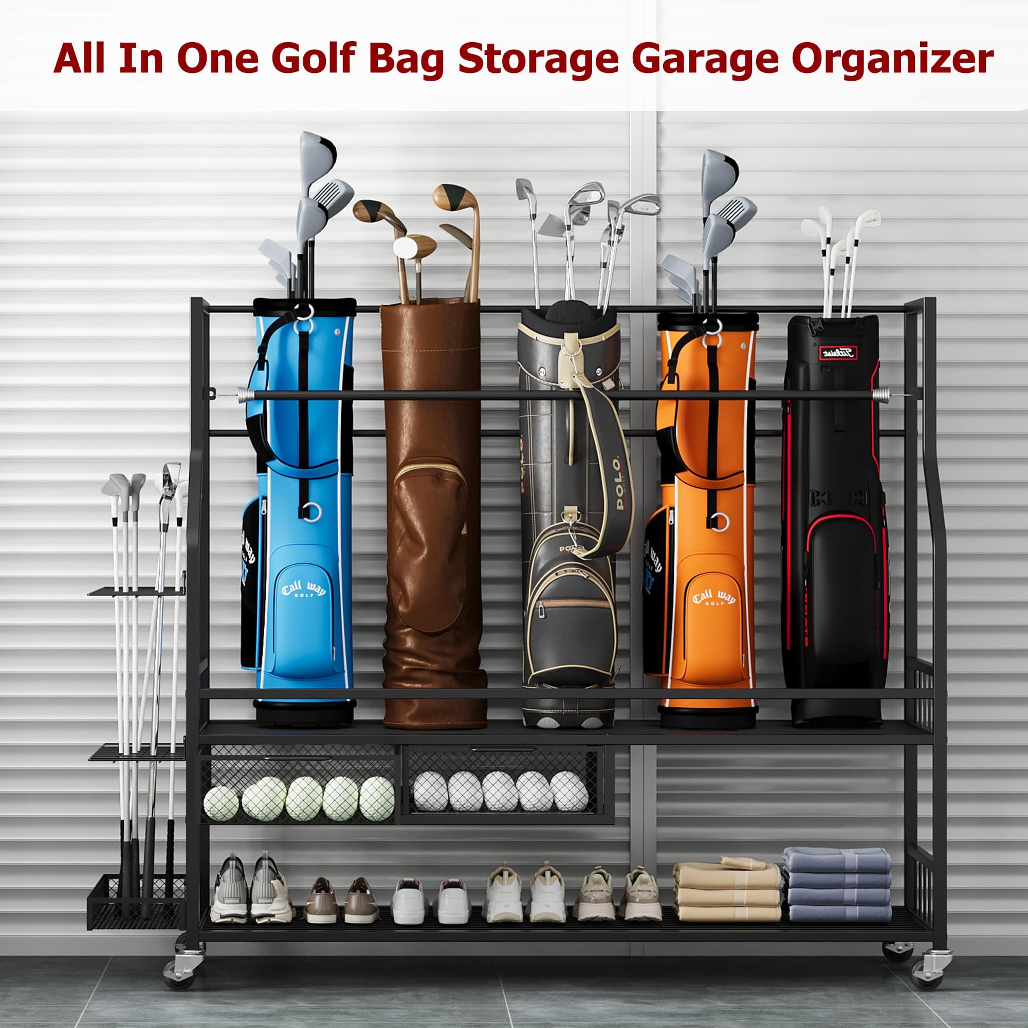 ที่เก็บถุงกอล์ฟสำหรับโรงรถ, ขา - Golf Equipment Garage Storage บทวิจารณ์และราคา