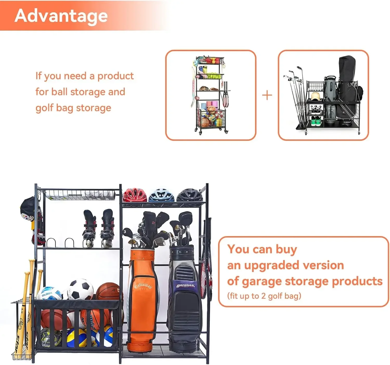 ที่จัดเก็บอุปกรณ์กีฬาในโรงรถ ท - Golf Equipment Garage Storage บทวิจารณ์และราคา