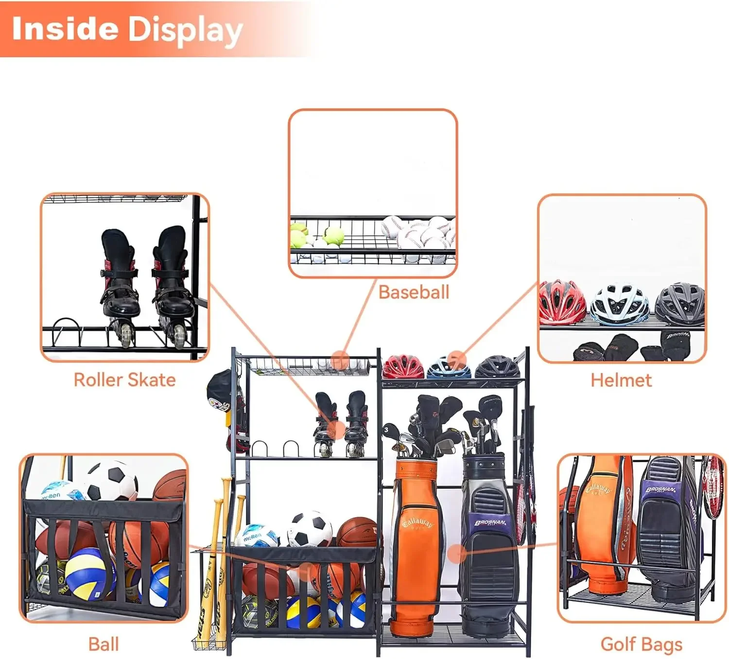ที่จัดเก็บอุปกรณ์กีฬาในโรงรถ ท - Golf Equipment Garage Storage บทวิจารณ์และราคา