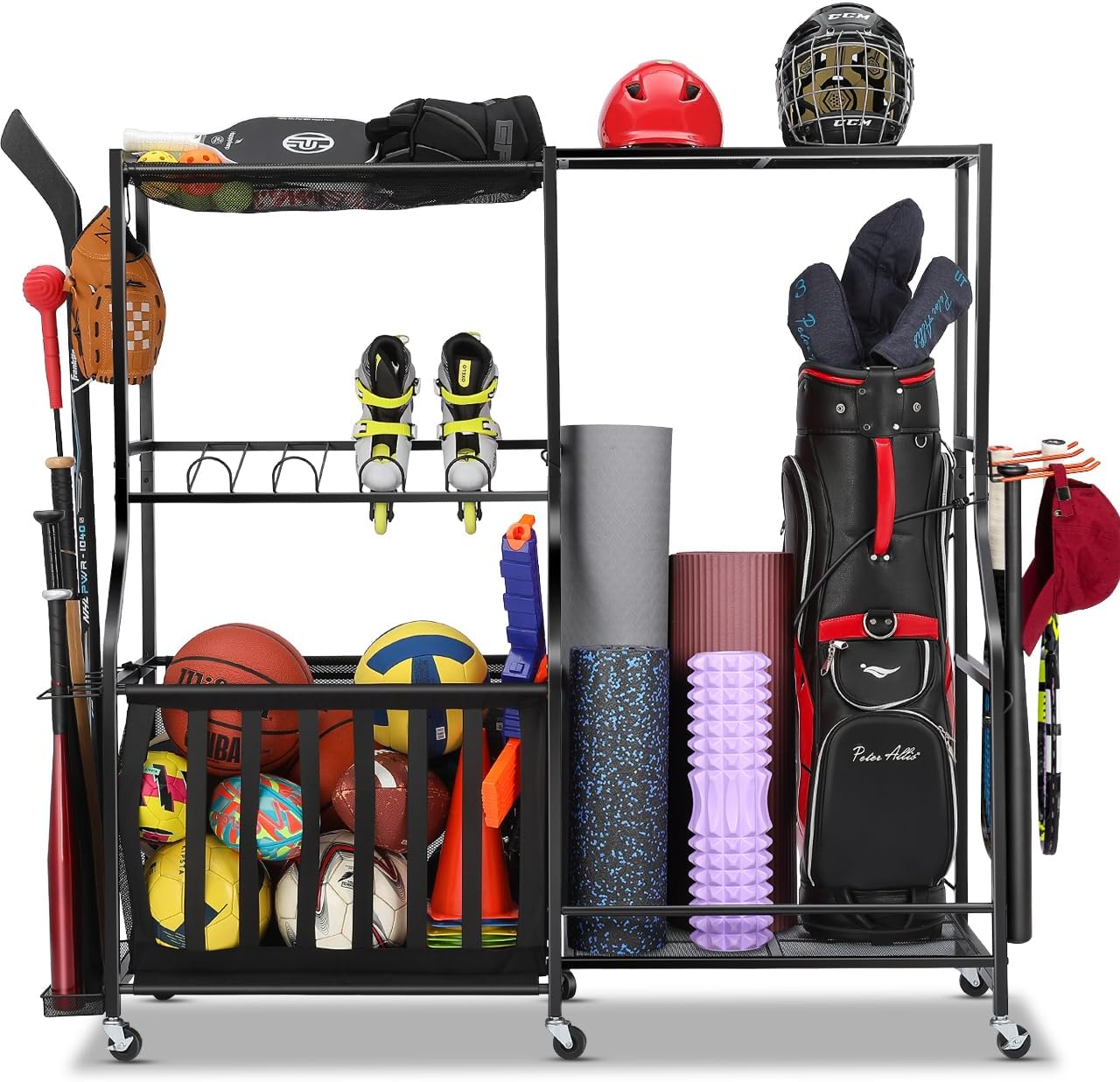 ที่เก็บอุปกรณ์กีฬาในโรงรถพร้อม - Golf Equipment Garage Storage บทวิจารณ์และราคา