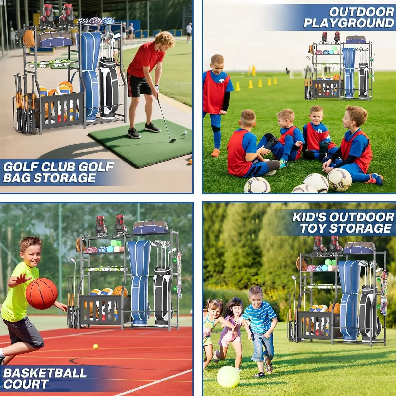 ชั้นวางอุปกรณ์กีฬาสำหรับโรงรถแ - Golf Equipment Garage Storage บทวิจารณ์และราคา