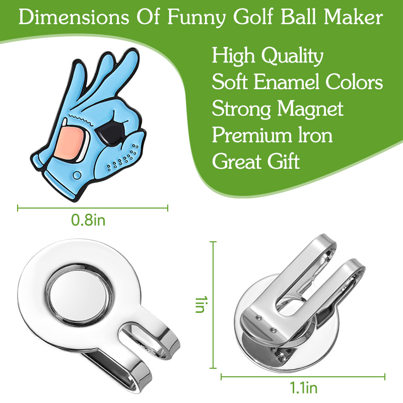 คลิปหนีบหมวกกอล์ฟรูปตัวอักษร O - Ball Marker Set บทวิจารณ์และราคา