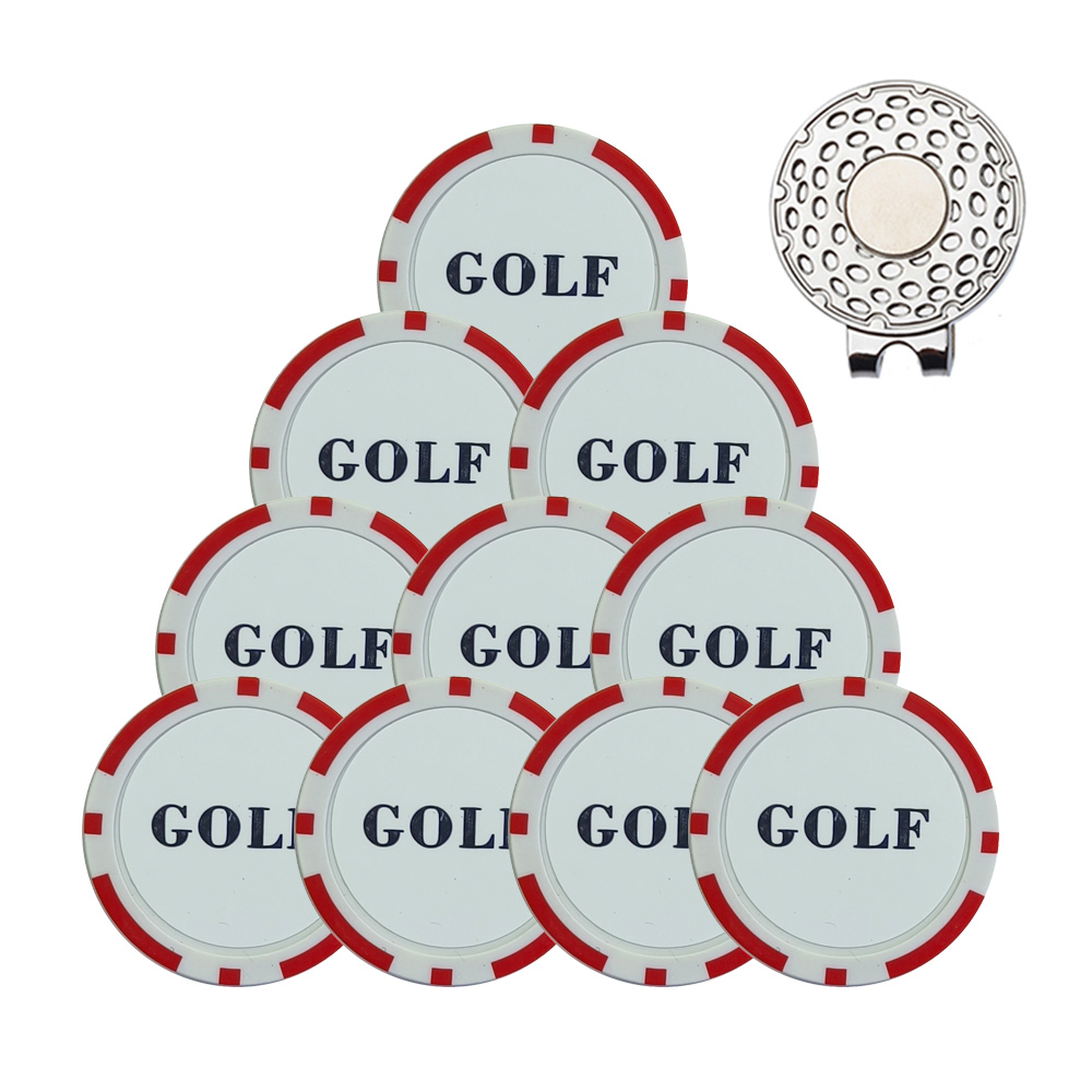 10 ชิ้น ตัวทำเครื่องหมายลูกกอล - Ball Marker Set บทวิจารณ์และราคา